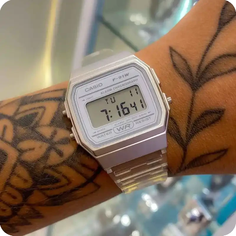 ساعت مچی مردانه وینتیج مدل Casio F-91WS-7DF